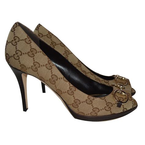 brown gucci heels|gucci cindi heels.